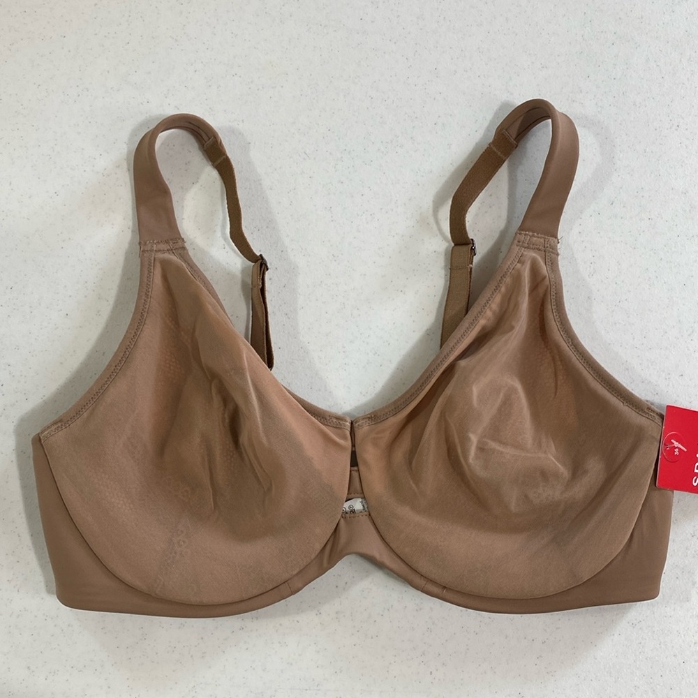 SPANX Illusion Lace Minimizer Cafe Vintage Rose Neutral with Wire 36C New